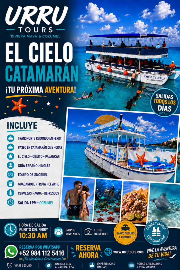 El Cielo Cozumel depuis Playa del Carmen · Ferry inclus