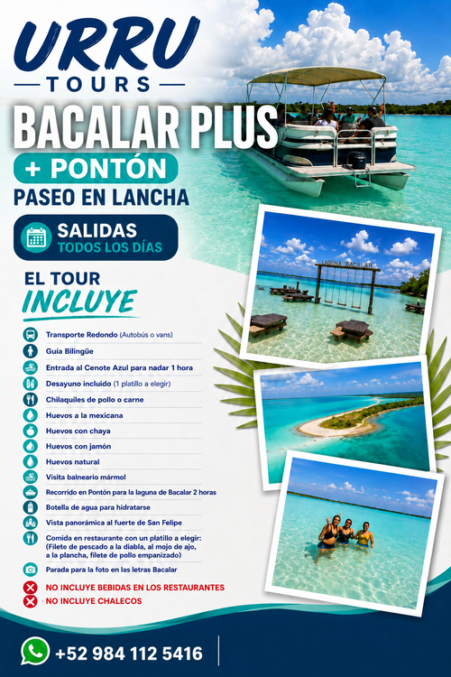 Bacalar Plus + Pontón | URRU Tours