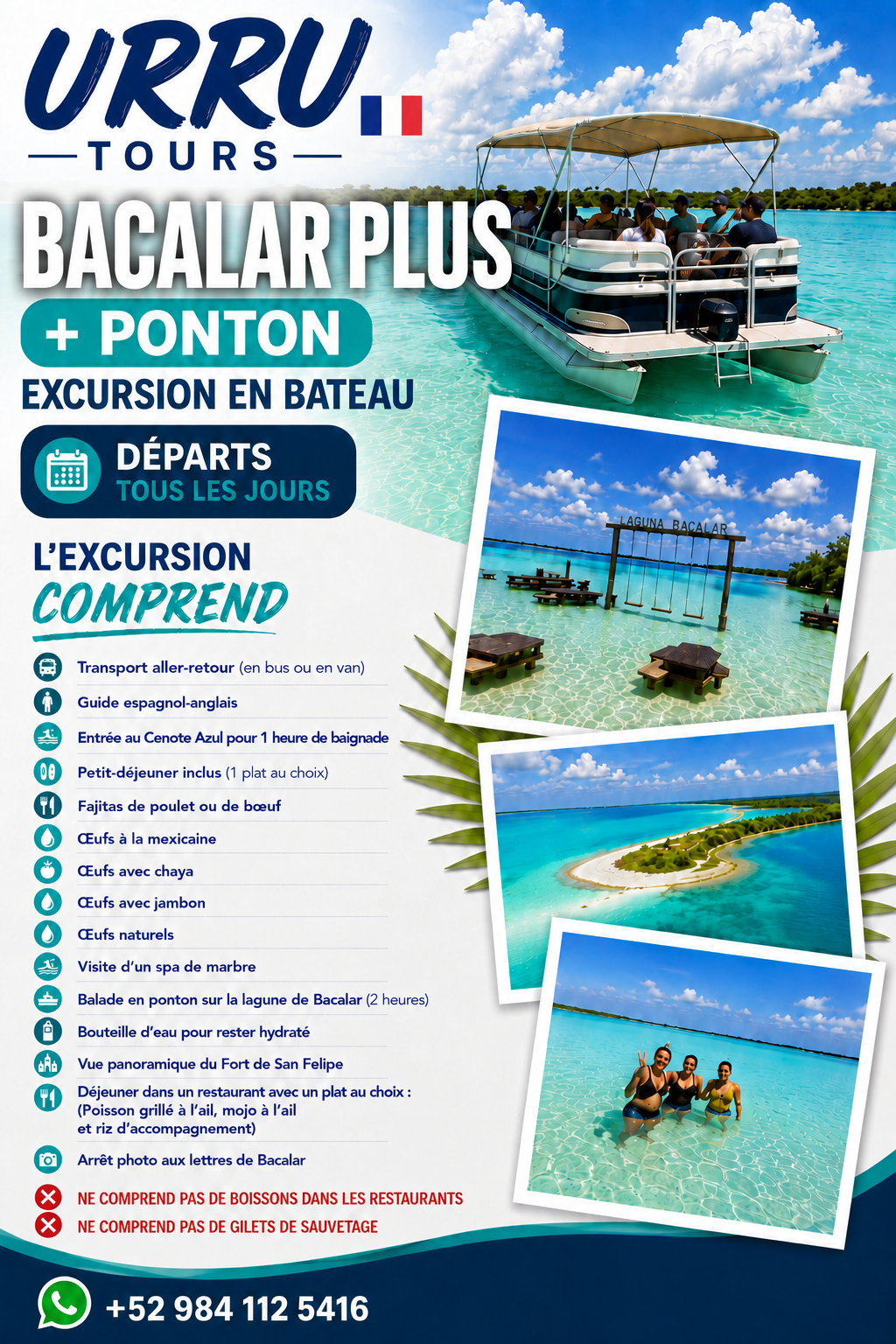 Bacalar Plus + Pontoon | URRU Tours