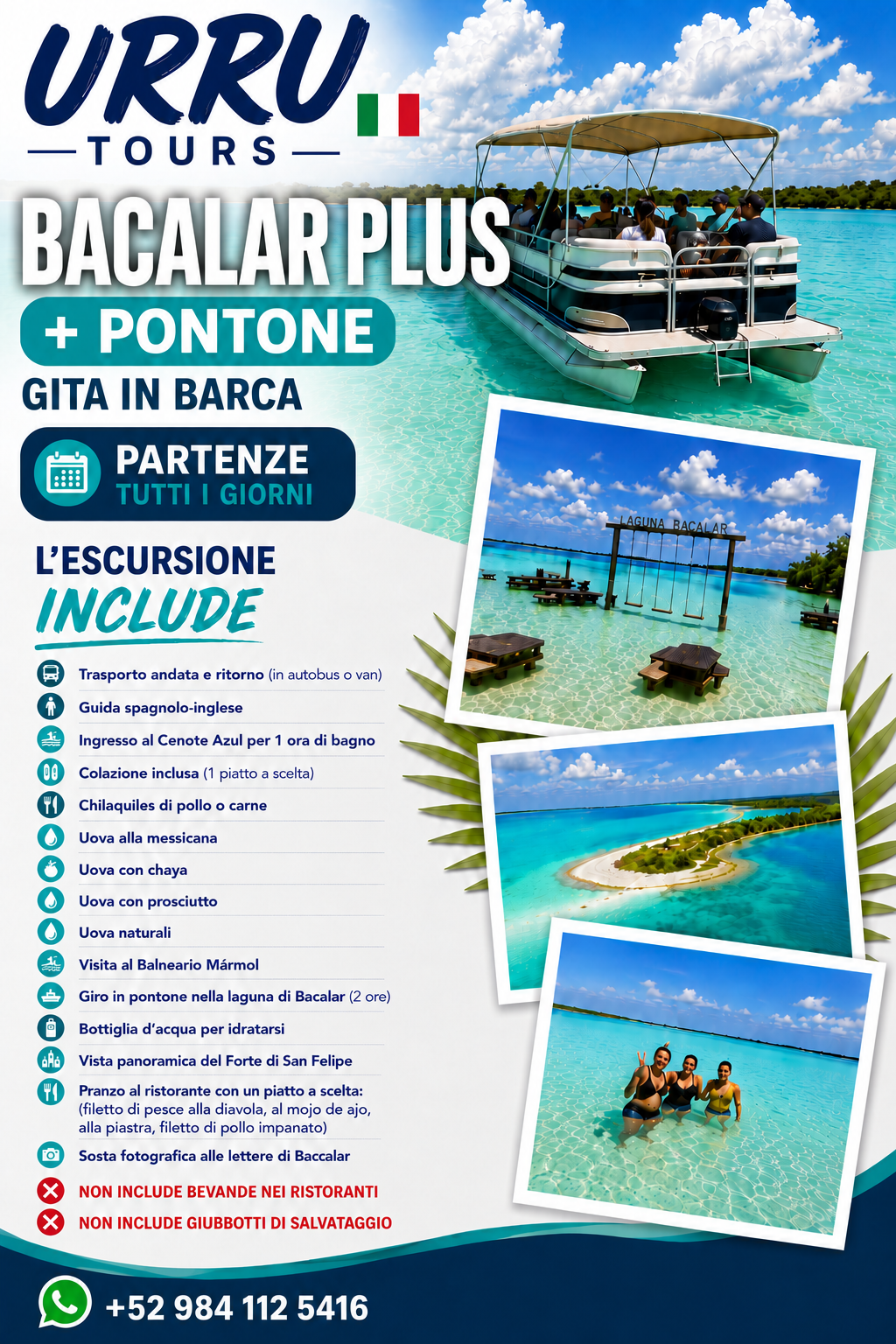 Bacalar Plus + Pontone | URRU Tours