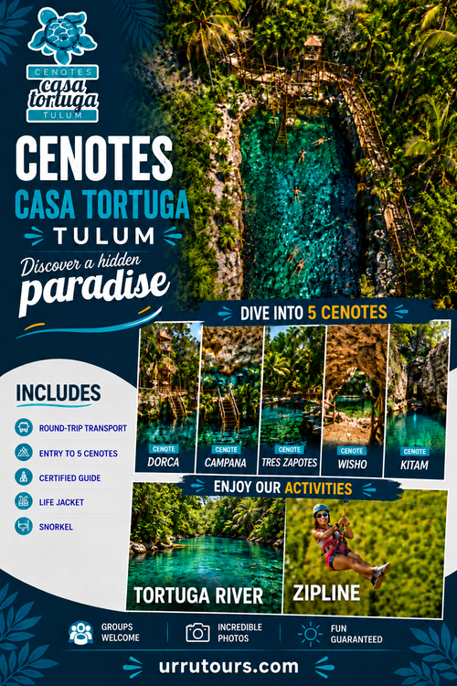 Cenotes Casa Tortuga brochure English