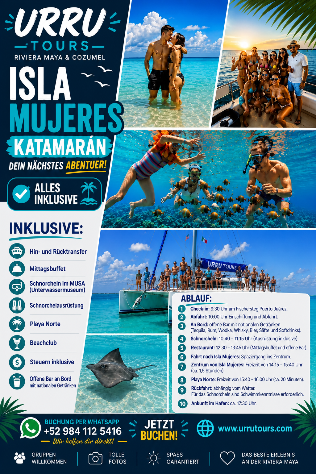 [LANG:DE] Isla Mujeres All-inclusive-Katamaran