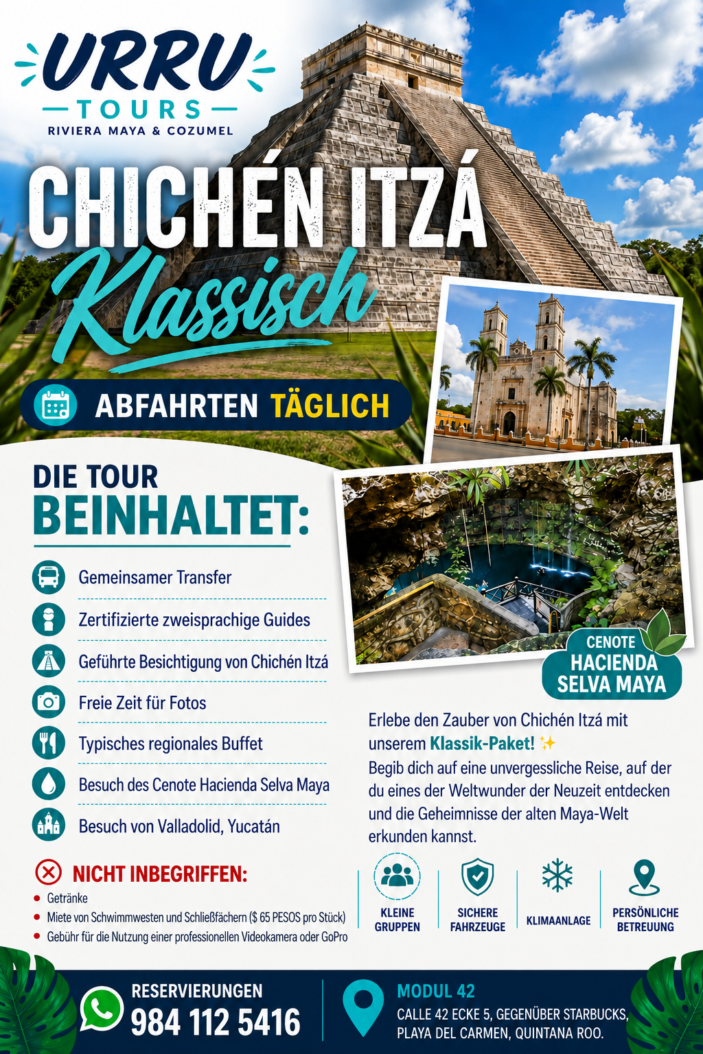 Chichén Itzá Klassisch oder Deluxe ab Riviera Maya