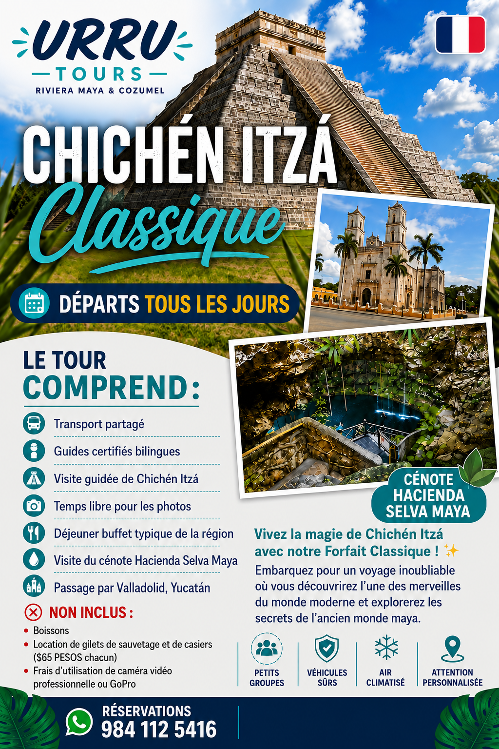 Excursion Chichén Itzá Classique ou Deluxe depuis la Riviera Maya