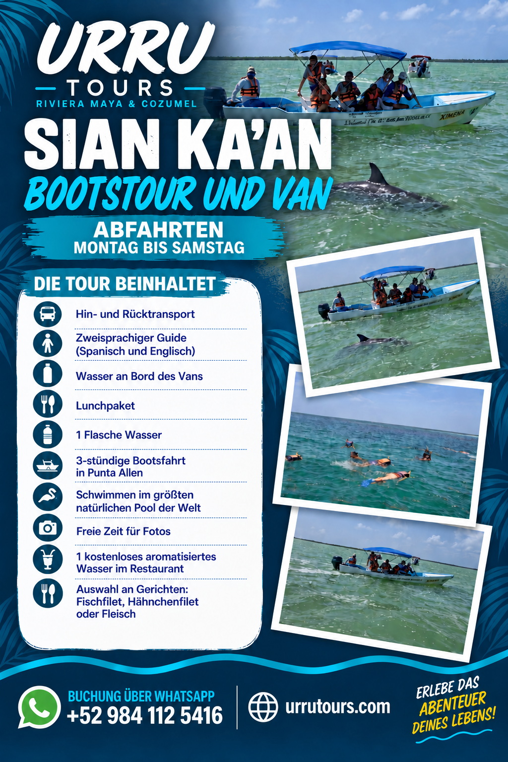 Sian Ka'an und Punta Allen: Boot und Van
