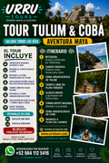 Brochure del Tour Tulum y Cobá de URRU Tours