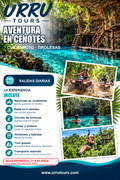 Aventura en cenotes con cuatrimoto, dos cenotes y tirolesas - español