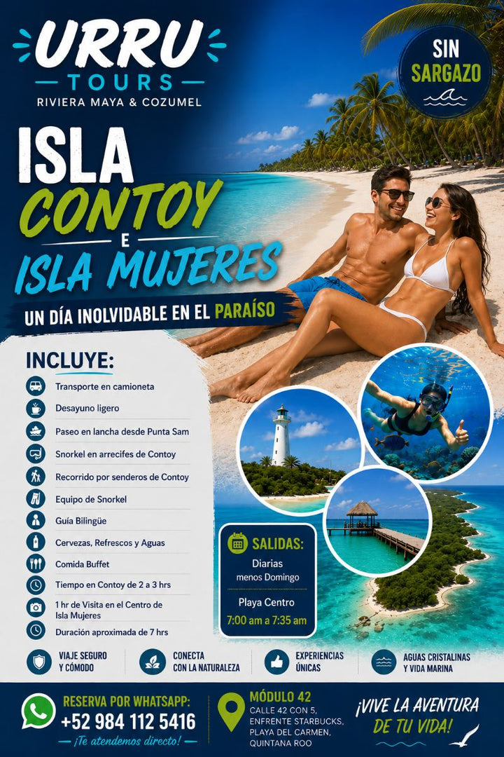 Isla Contoy + Isla Mujeres Tour ab Riviera Maya